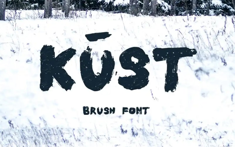 Kust Brush Font Free Download