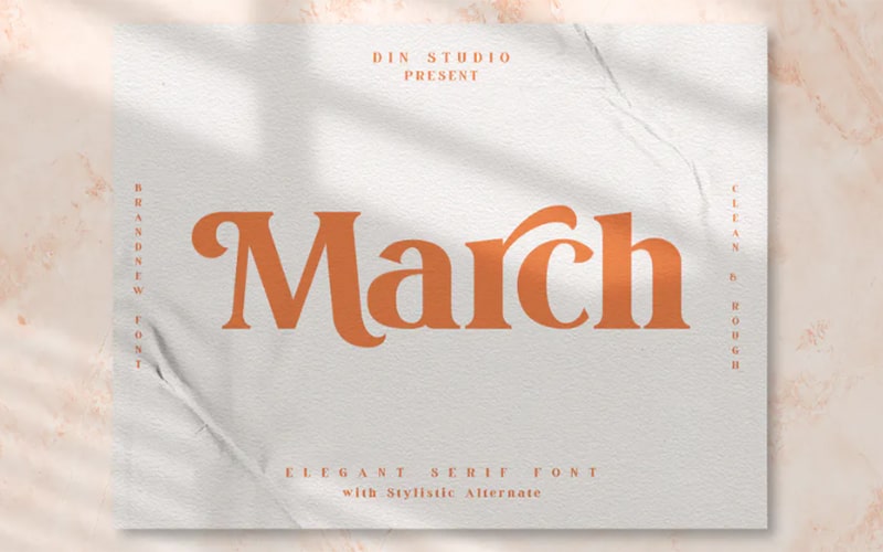 March Serif Font Free Family Download