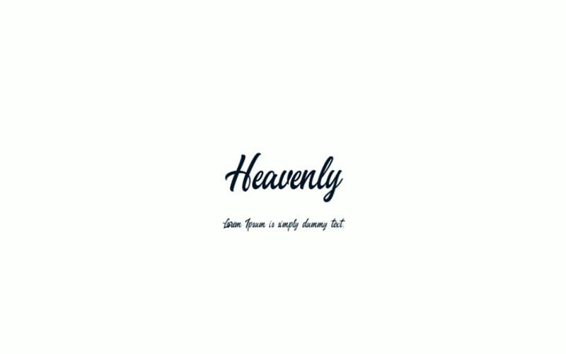 Heavenly Script Font Family Download