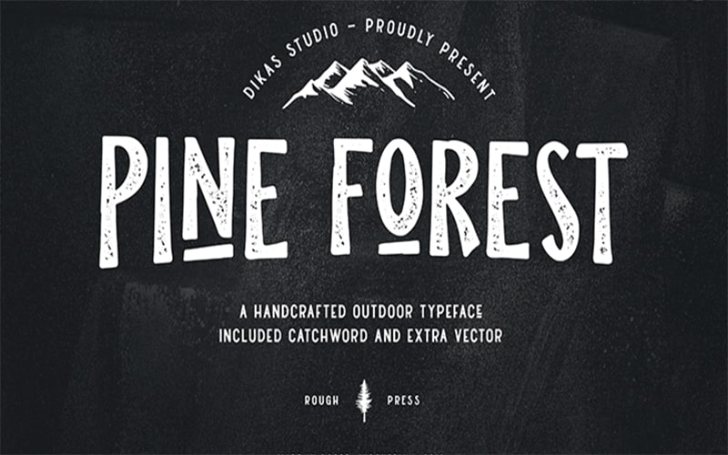Pine Forest Font Family Free Download