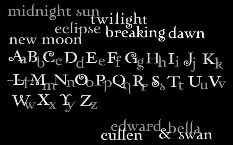 Twilight Breaking Dawn Font Family Download