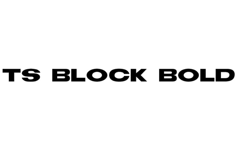 Ts Block Bold Font Family Download
