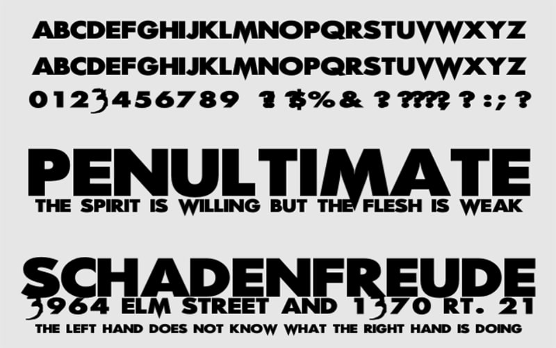 Scream Real Font Family Free Download