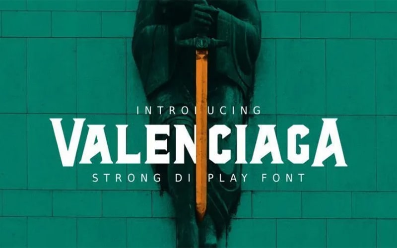 Al Valenciaga Font Free Download