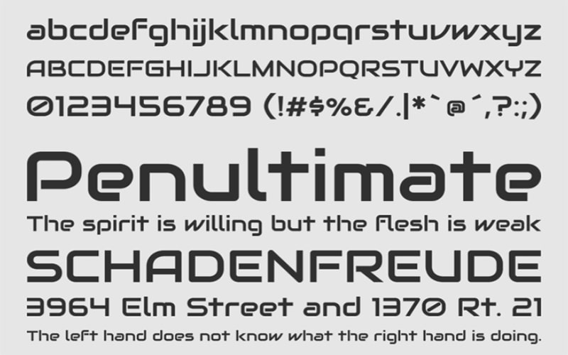 Audiowide Font Family Free Download