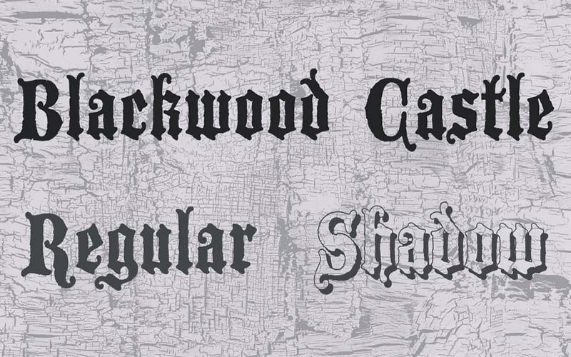 Blackwood Castle Font Family Free Download