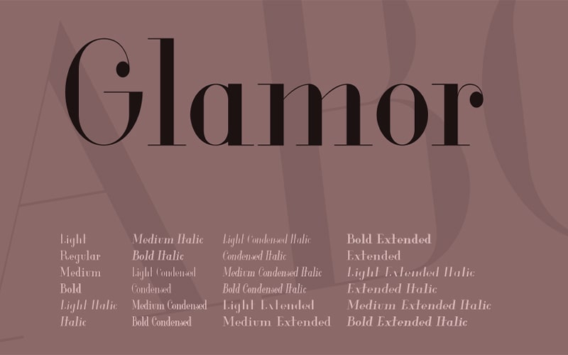 Glamor Font Free Family Download