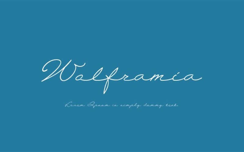 Wolframia Font Free Family Download