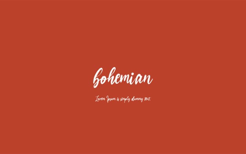 bohemian Font Free Download