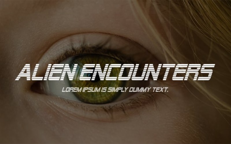 Alien Encounters Font Free Family Download