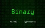 Binary Font Free Download