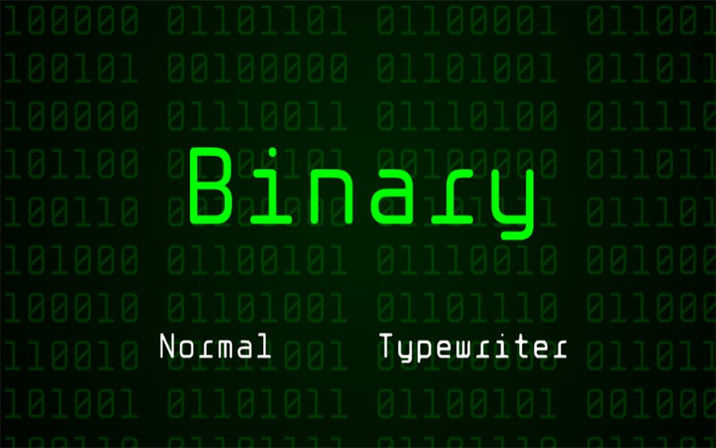 Binary Font Free Download