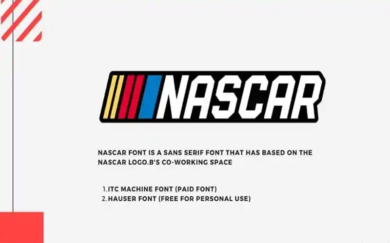 Nascar Font Family Download