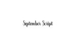 September Script Font Free Family Download