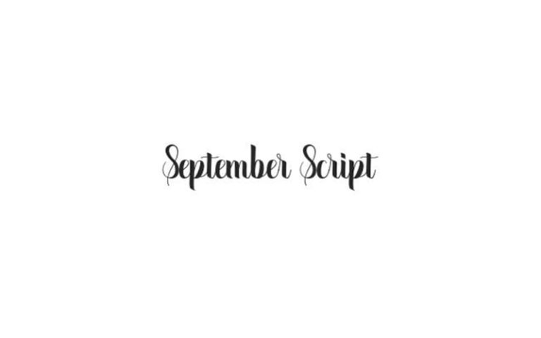September Script Font Free Download
