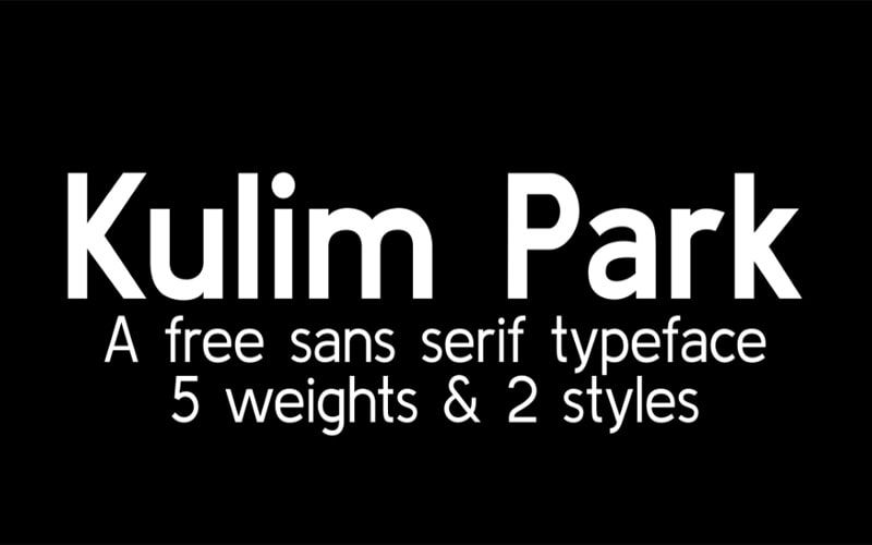 Kulim Park Font Family Free Download