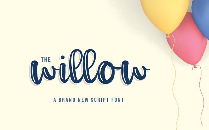 Willow Script Font Family Free Download