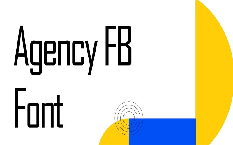 Agency Fb Font Free Family Download
