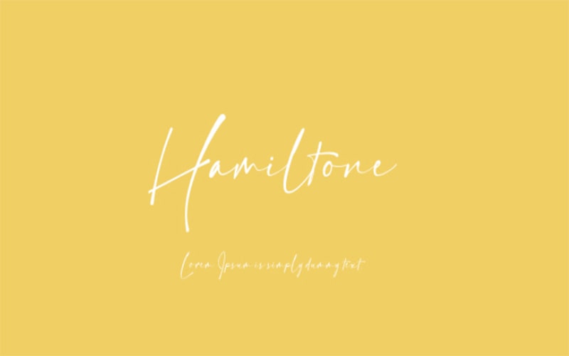 Hamiltone Demo Font Family Free Download