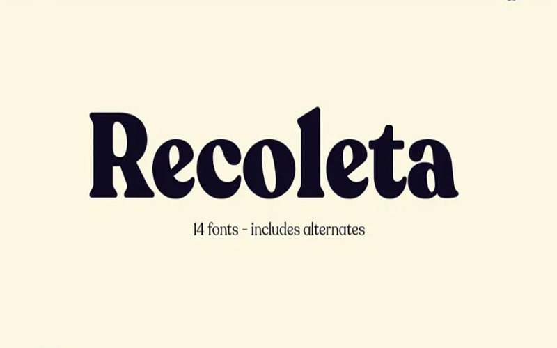 Recoleta Font Free Family Download