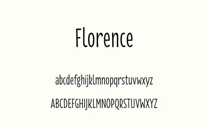 Florence Font Florence Fonts Family Free Download
