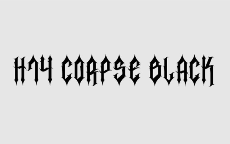 H74 Burial Black Font Free Download