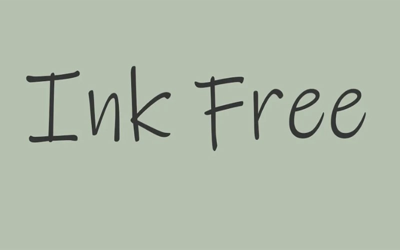 Ink Free Font family free download