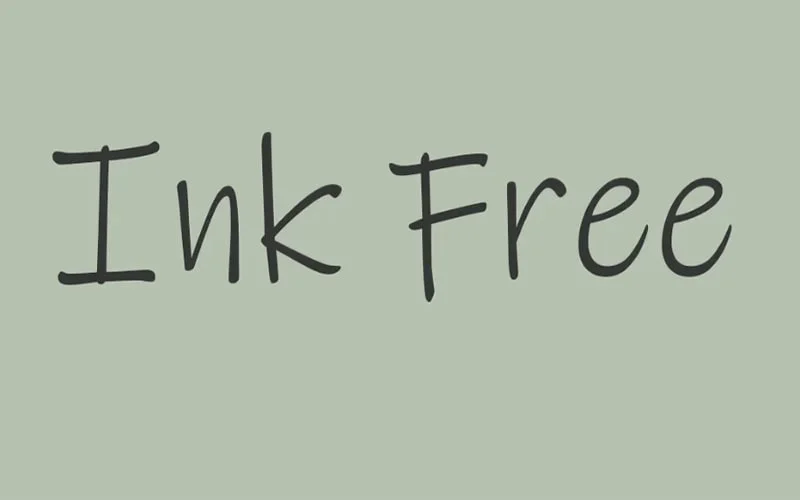 Ink Free Font family free download