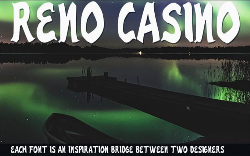 Reno Casino Font family free download