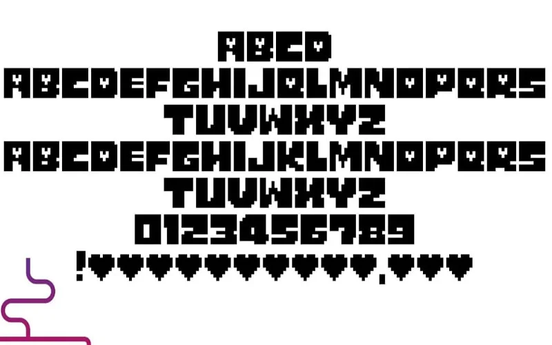 Undertale Logo Font family free download