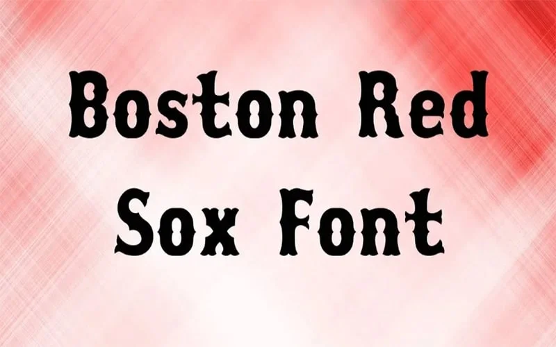 Boston Red Sox Font family free download
