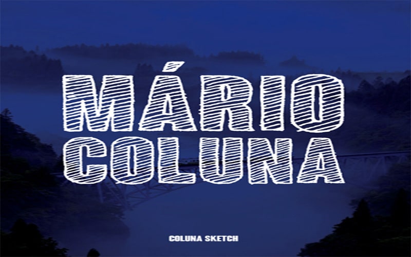 Colunasketch condensedbold Font family free download