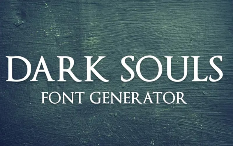 Dark Souls font family free download