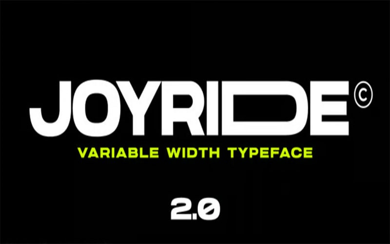 Joyride Font family Free Download