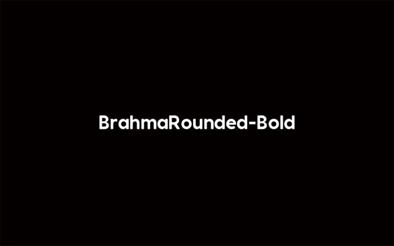 Brahma Rounded Bold Free Font Download