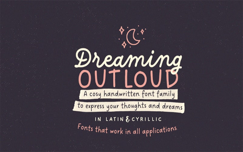 Dreaming OutLoud Regular Font Free download
