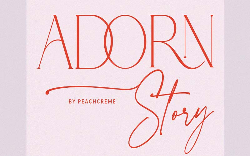 Adorn Story Font Family Free Download