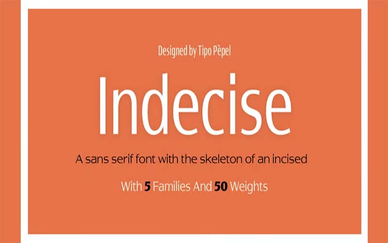Indecise Font Free Familly Download