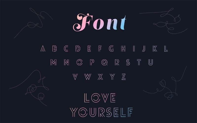 Love Yourself Tour Font Family Free Download