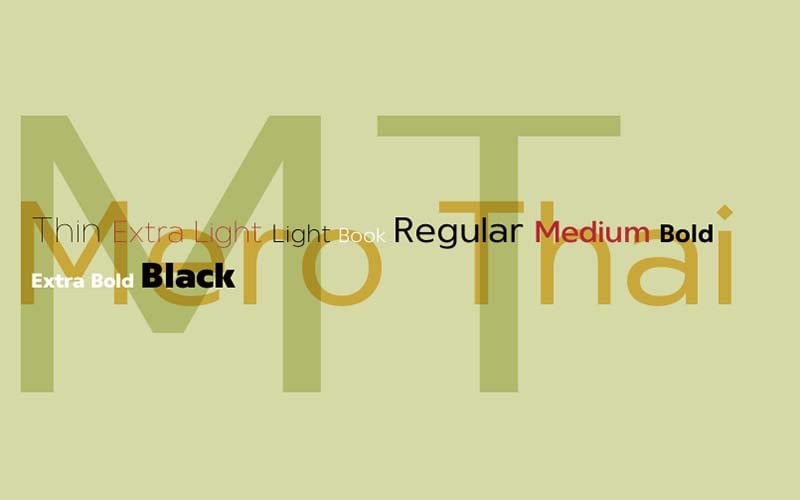Mero Thai Font Family Free Download