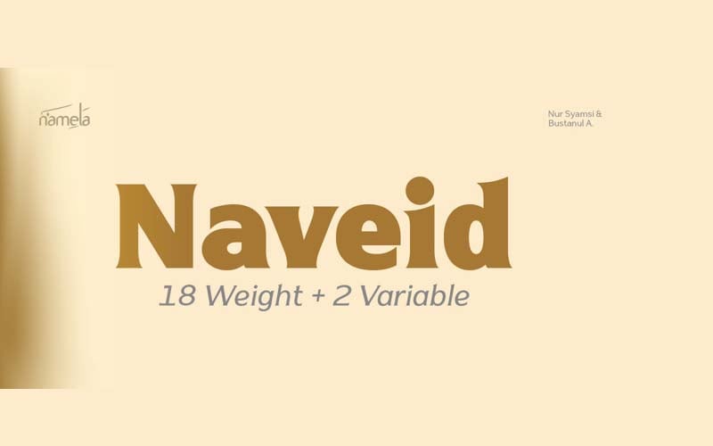 Naveid Arabic Bold Font Family Free Download