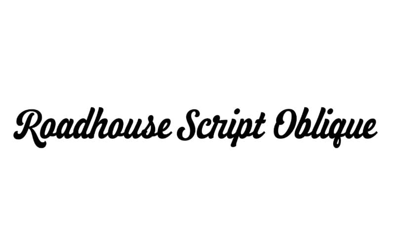 Roadhouse Script Oblique Font Download