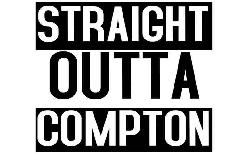 Straight Outta Compton Logo Font Free Download