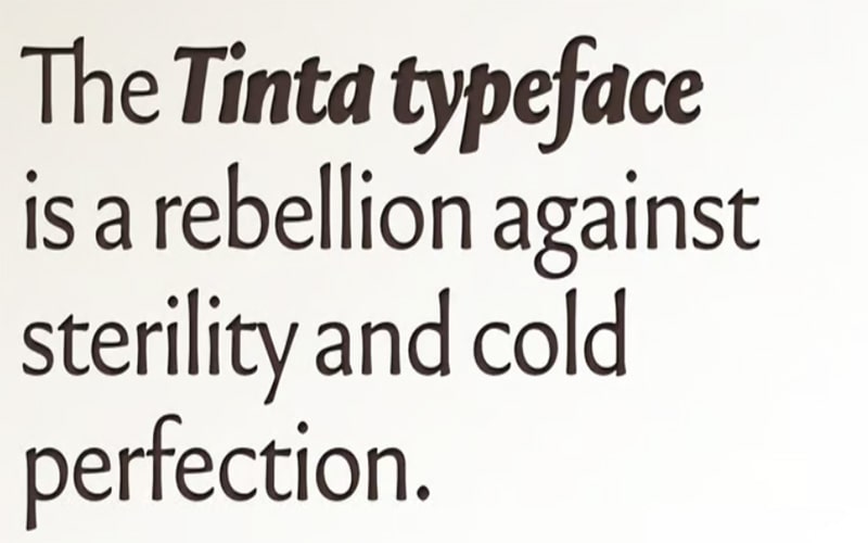 Tinta Uncoated Font Family Free Download