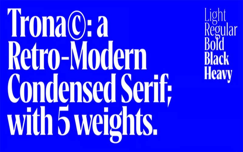 Trona Font Family Free Download