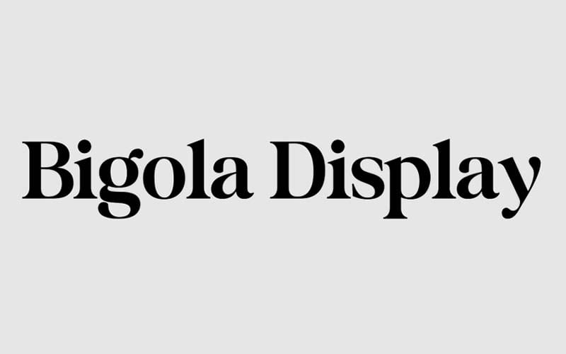 Bigola Display Font Family Free Download