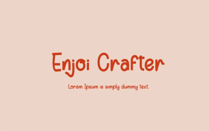 Enjoi Crafter Font Free Download