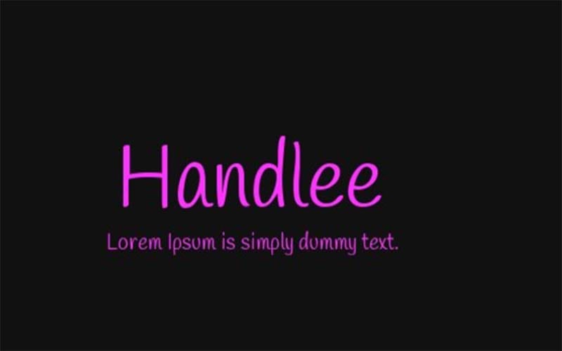 Handlee Font Family free Download