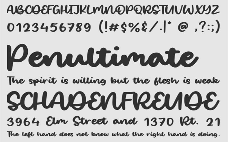 Salty Ocean Brush Handdraw Font Family Free Download