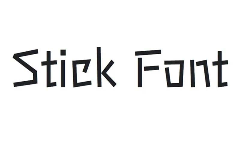 Stick Font Family Free Download